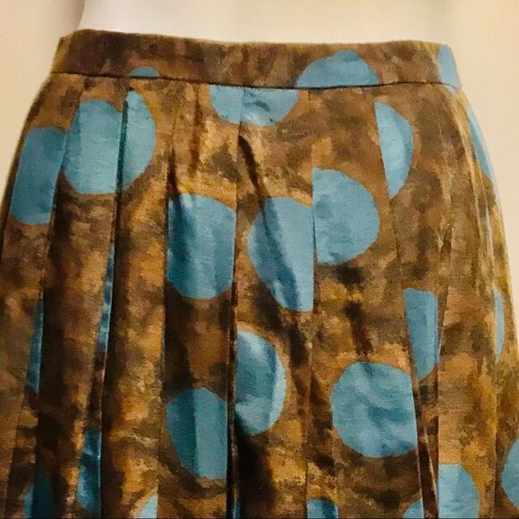 Vintage 1950s Polka Dot Abstract Swing Skirt Small - Picture 4 of 11